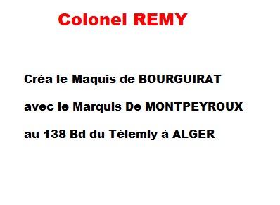  Colonel REMY 
